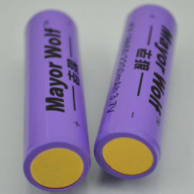 Mayor wolf purple 2200mah 18650 with Lithium battery protection board Rechargeable battery UD09105